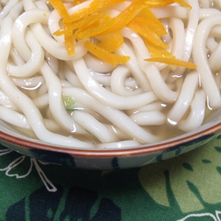 シンプル♪シンプル♪金柑のうどん(*^^*)☆